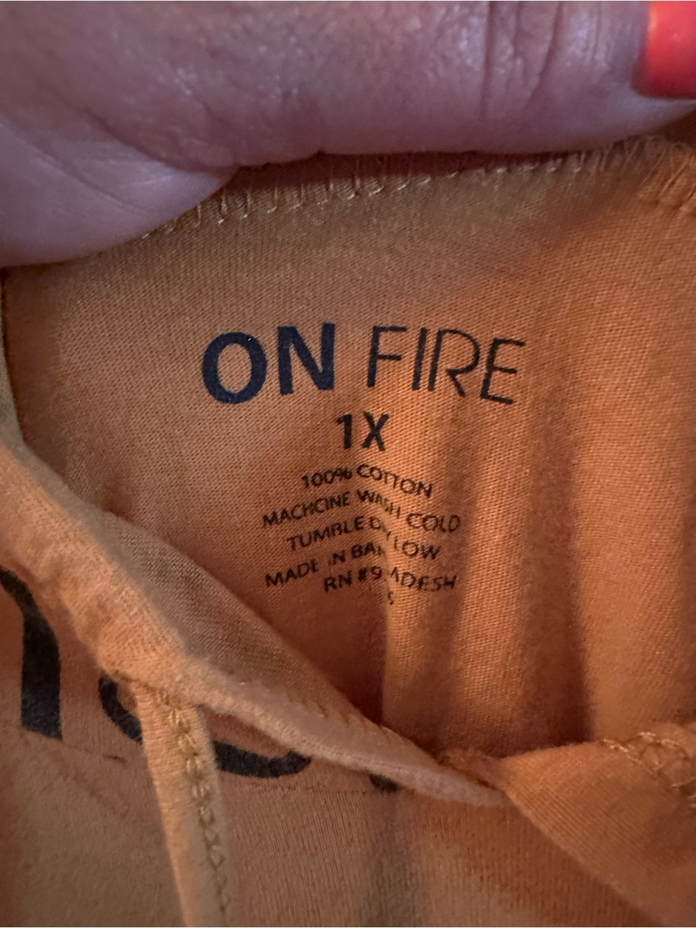 Mustard Yellow NOPE Hoodie Sweatshirt - Picture 5 of 5